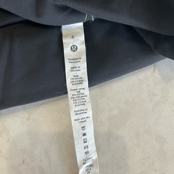 Lululemon Athletica Charcoal Leggings - Picture 3 of 3